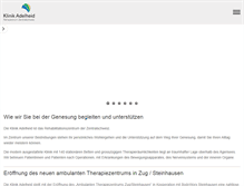 Tablet Screenshot of klinik-adelheid.ch